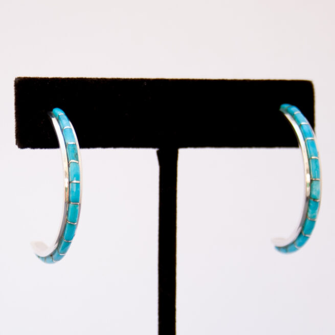 Boucles Créoles Kallestewa Turquoise – Image 2