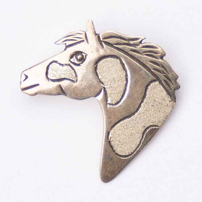 Pendentif Broche Cheval Argent