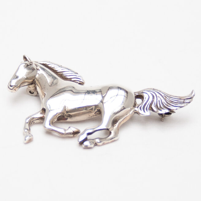 Glenn Irene Sandoval Silver Horse Pin Brooch - Image 5
