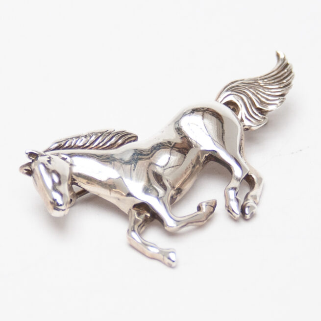 Glenn Irene Sandoval Silver Horse Pin Brooch - Image 4