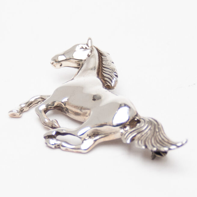 Glenn Irene Sandoval Silver Horse Pin Brooch - Image 3