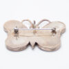 Pendentif Broche Papillon Nacre Dorée