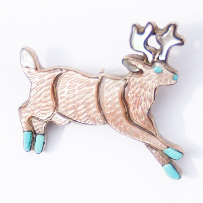 Andrea Shirley Lonjose Reindeer Pin Brooch Pendant