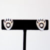 Boucles d'Oreilles Clips Pattes d'Ours Nacre