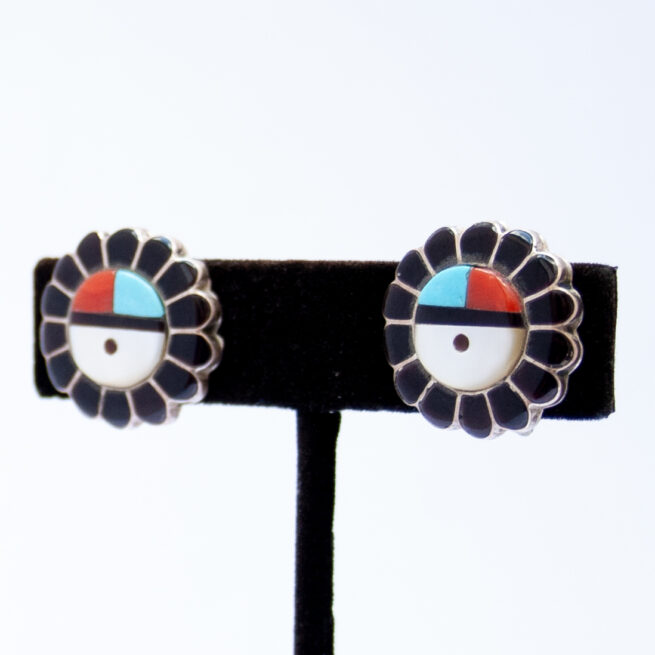Native American Kachina Clip On Earrings - Image 4