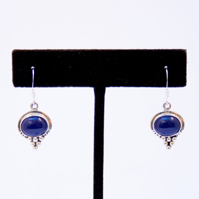 Small Native American Lapis Lazuli Drop Earrings