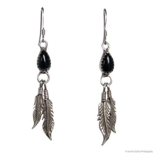 Boucles d'Oreilles Ethniques Noires