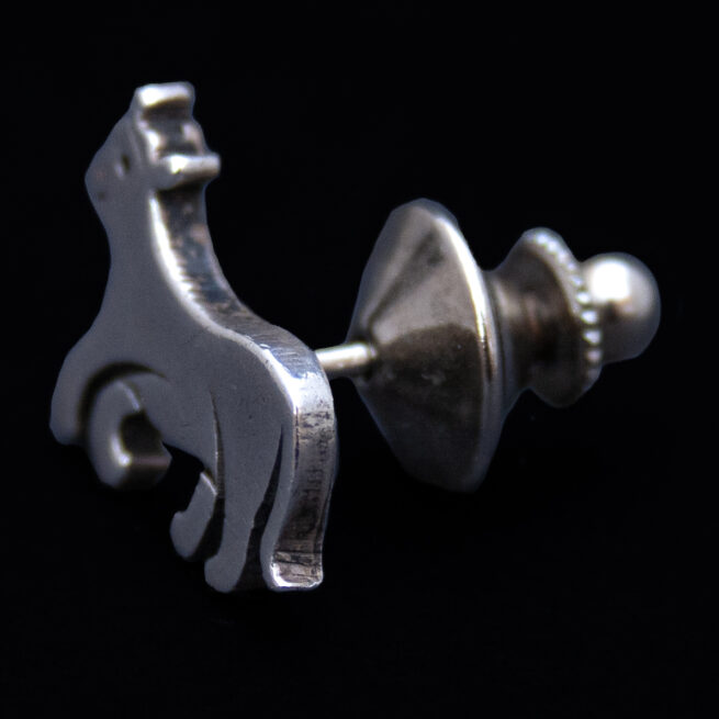 Small Silver Cow Pin Brooch