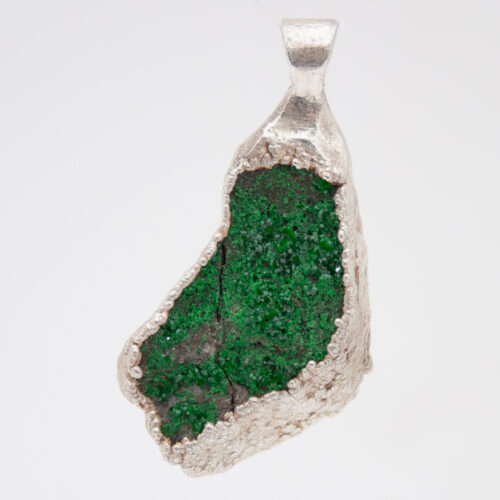 Sterling Silver Uvarovite Garnet Pendant