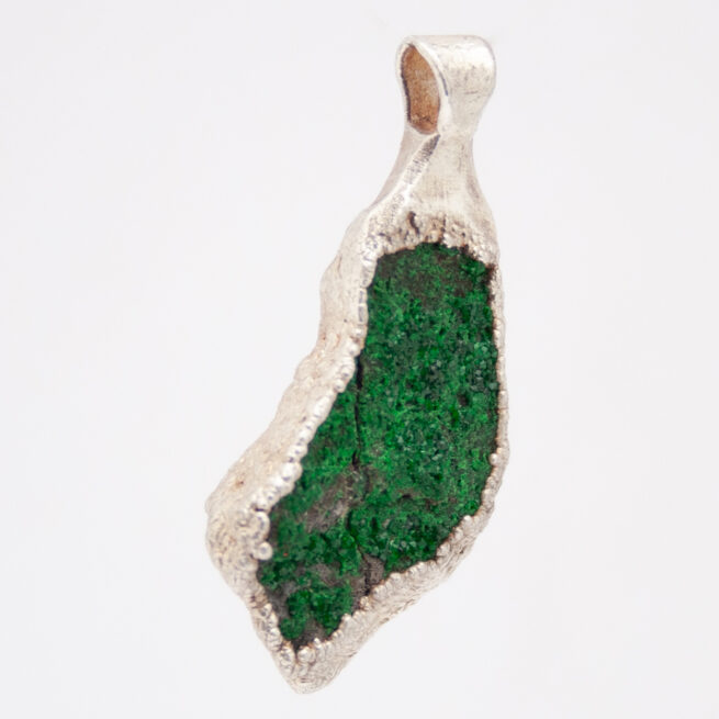 Pendentif Argent Sterling Grenat Vert – Image 2