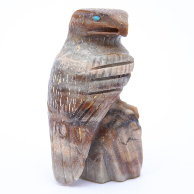 Arvella Cheama Zuni Eagle Carving