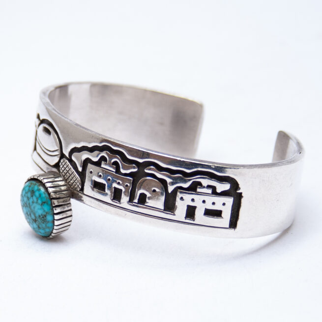 Joseph De Vern Coriz Turquoise Hopi Mesa Bracelet - Image 3