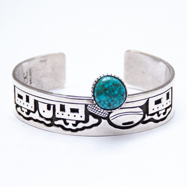 Joseph De Vern Coriz Turquoise Hopi Mesa Bracelet - Image 4