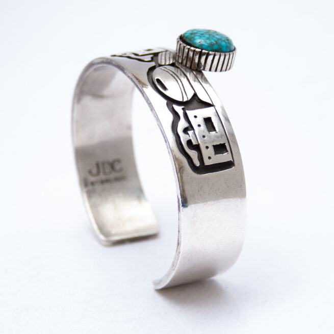 Joseph De Vern Coriz Turquoise Hopi Mesa Bracelet - Image 6