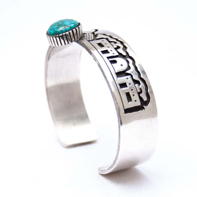 Joseph De Vern Coriz Turquoise Hopi Mesa Bracelet - Image 7