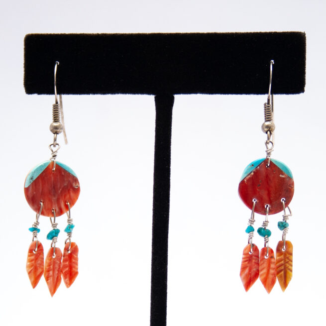 Boucles d'Oreilles Bouclier Rouge