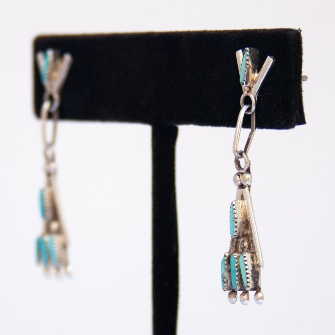 Boucles d'Oreilles Turquoise Tipi – Image 3