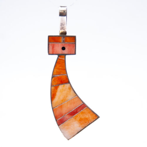 Pendentif Amérindien Kachina Orange