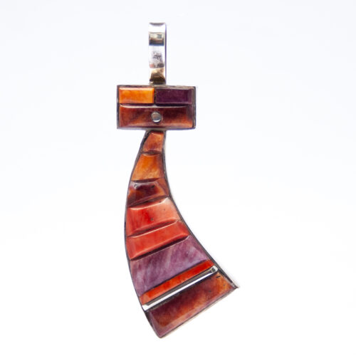 Pendentif Kachina Orange Mauve