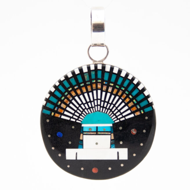 Ervin Tsosie Circular Cosmic Pendant