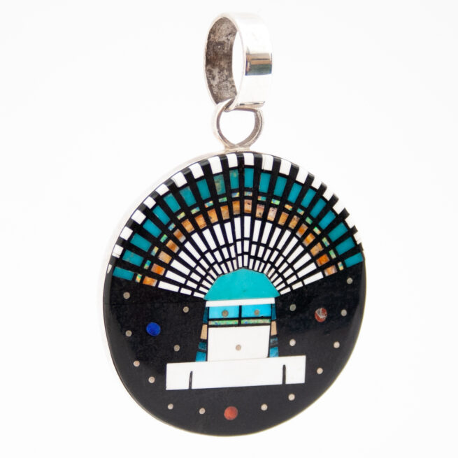 Ervin Tsosie Circular Cosmic Pendant - Image 2