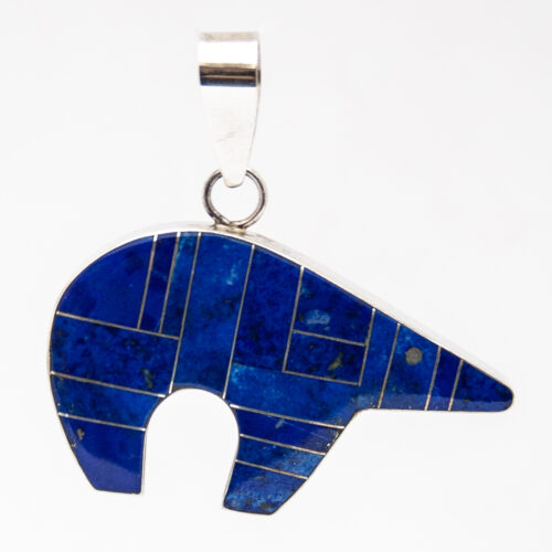 Yazzie Lapis Reversible Bear Pendant