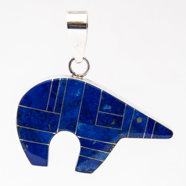 Yazzie Lapis Reversible Bear Pendant