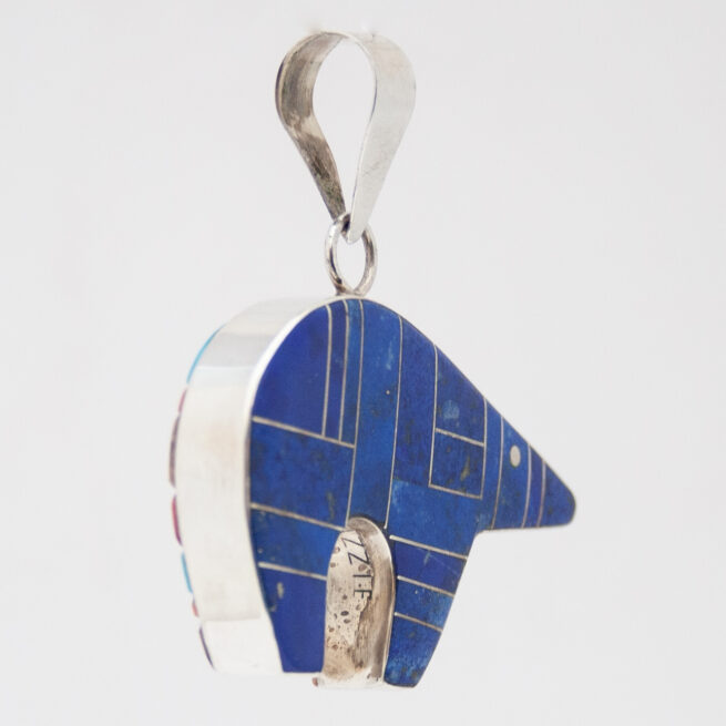 Yazzie Lapis Reversible Bear Pendant - Image 6