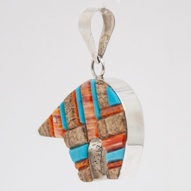 Yazzie Lapis Reversible Bear Pendant - Image 12