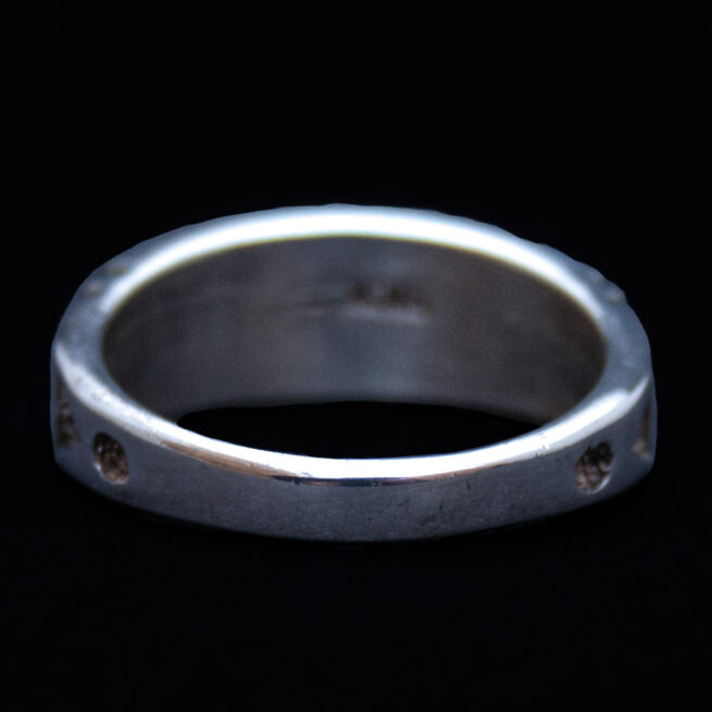 Bague Amérindienne Noire Blanche – Image 4