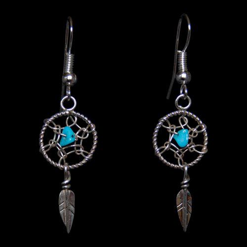 Buy Dream Catcher Chandelier Earrings gypsy / Hippie / Boho Style, With  Turquoise, Purple or Wooden Beads, in Silver OR Gold, Hooks OR Clip-ons  Online in India - Etsy