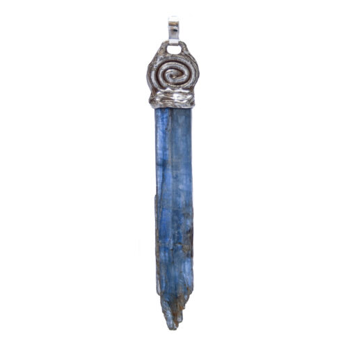 Pendentif Argent Kyanite Longue