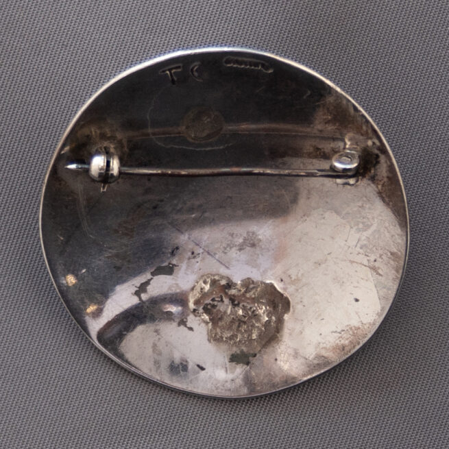 Navajo Country Landscape Silver Pin Brooch - Image 2