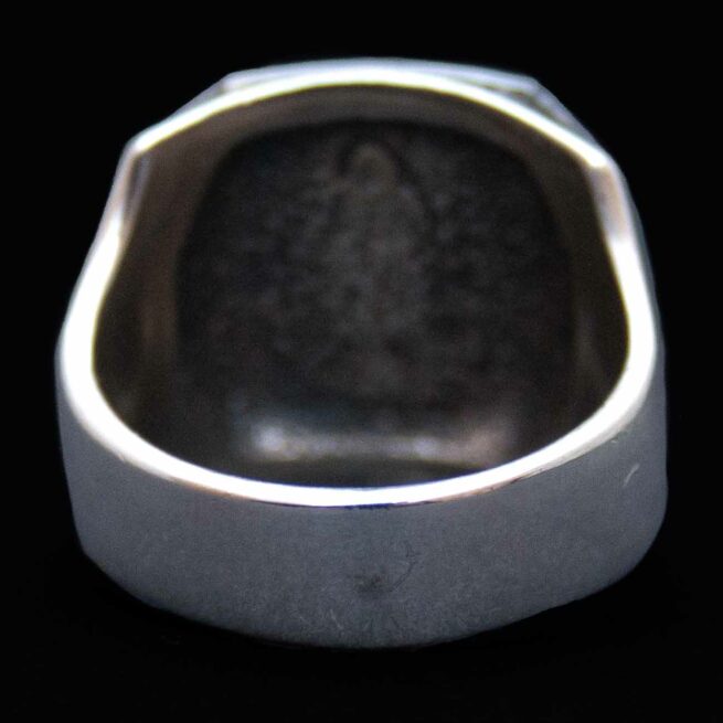 Bague Chevalière Loup Turquoise – Image 4
