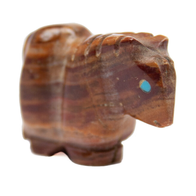 Tiny Brown Zuni Horse Fetish - Image 2