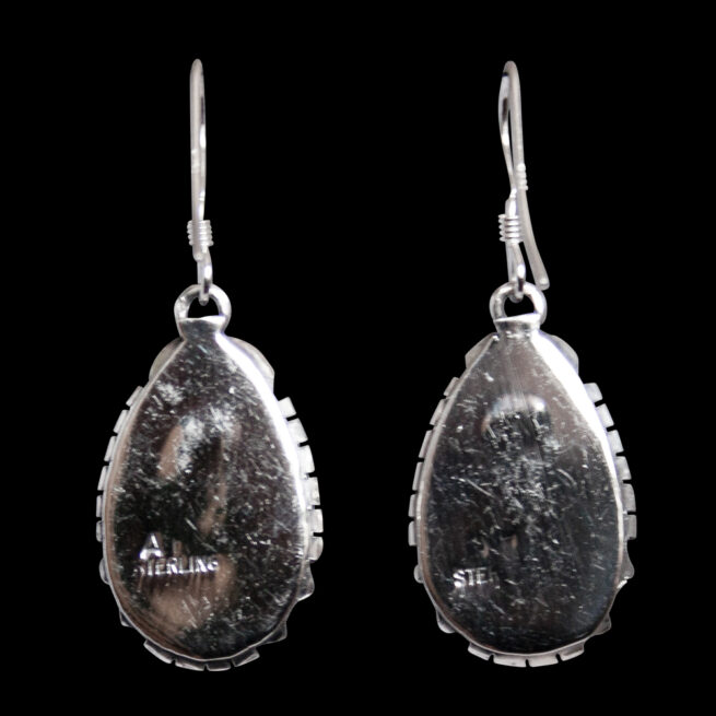 Amos Begay Opal Teardrop Earrings - Image 5