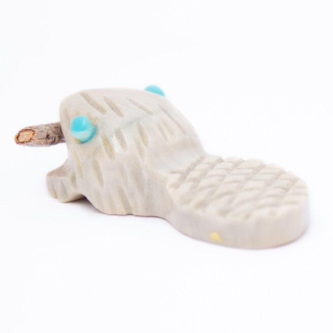 Angel Yatsayte Small Zuni Jasper Beaver Carving - Image 3