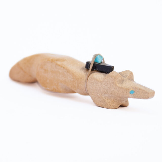 Elroy Pablito Jasper Zuni Wolf Fetish Carving - Image 3