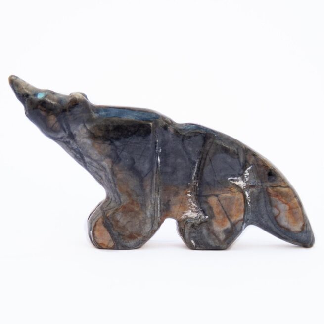 Picasso Stone Jasper Zuni Wolf Fetish