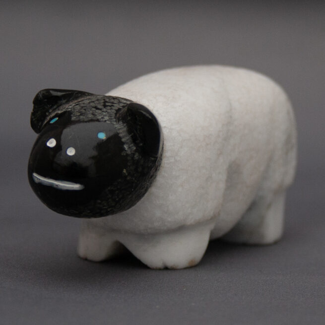 Rick Quam Sheep Zuni Animal Carving