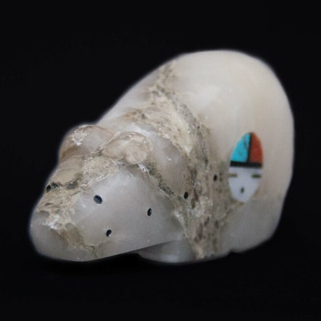 Abby Panteah Arizona Marble Bear Carving - Image 3
