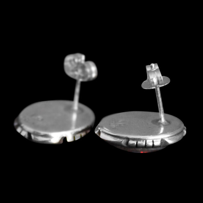 Clous d'Oreilles Navajo Opale Blanche – Image 4