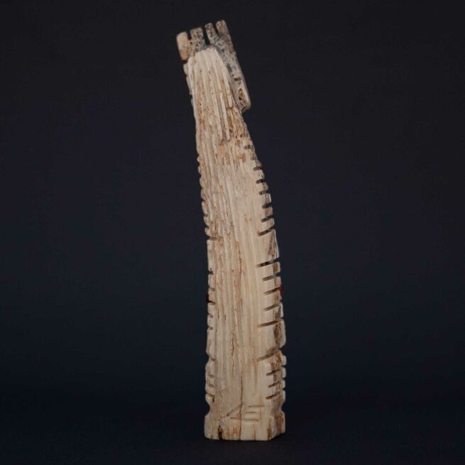 Carl Etsate Deer Antler Corn Maiden Carving - Image 4