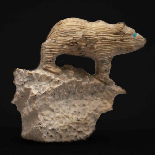 Colin Weeka Zuni Jasper Gopher Carving