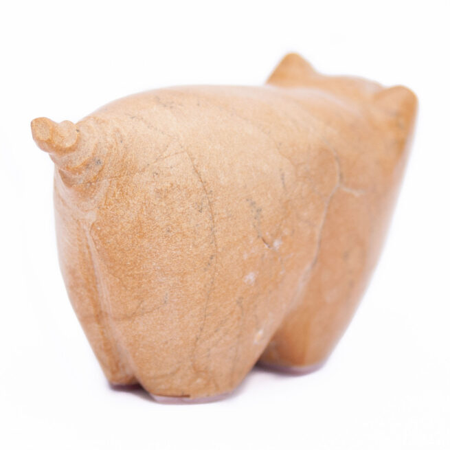Enrich Leekya Travertine Zuni Pig Fetish - Image 4