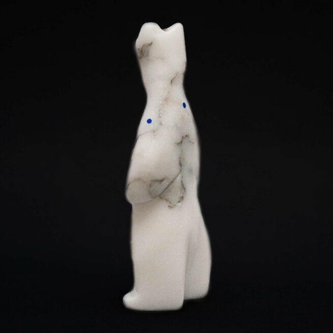 Figurine Ours Marbre Blanc – Image 3