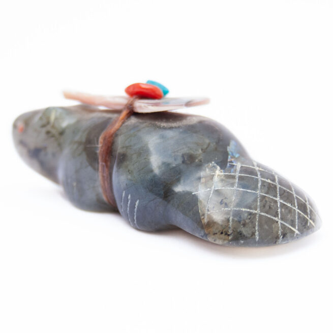Leland Boone Labradorite Zuni Beaver Fetish - Image 6