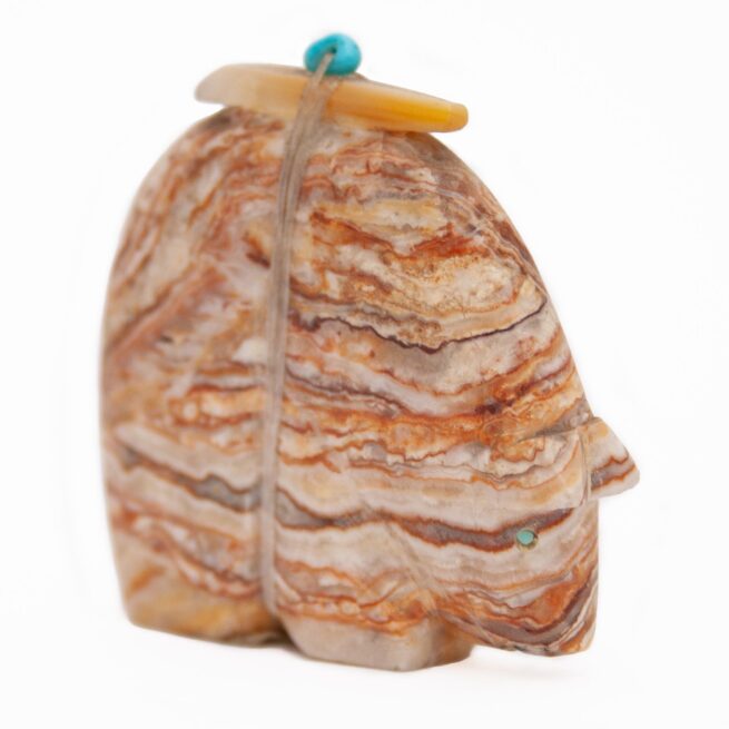 Figurine Amérindienne Ours Dolomite – Image 3