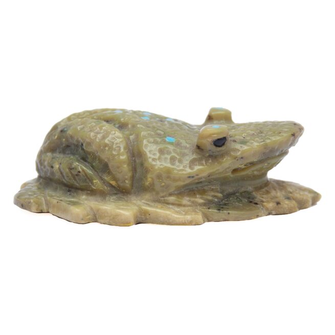 Sculpture Zuni Grenouille Verte – Image 2