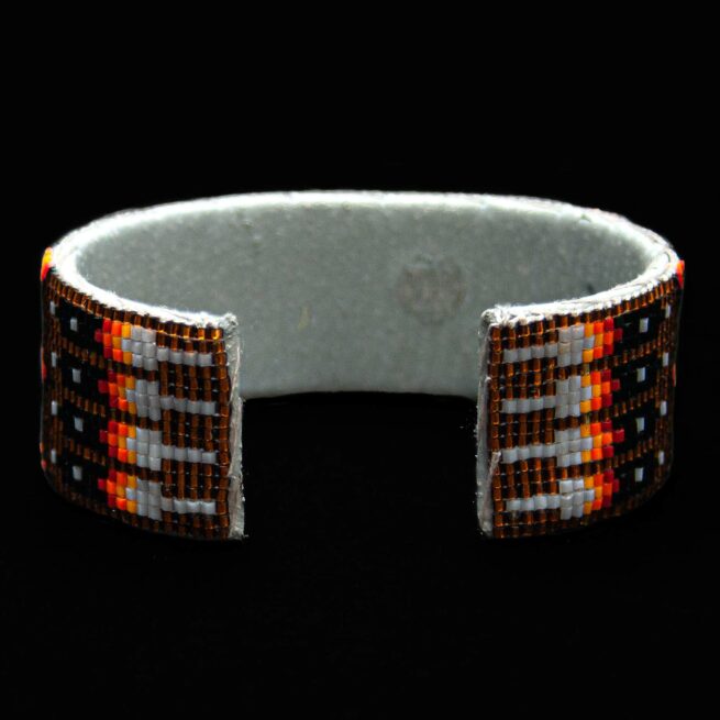 Orange Zuni Beaded Bracelet - Image 2